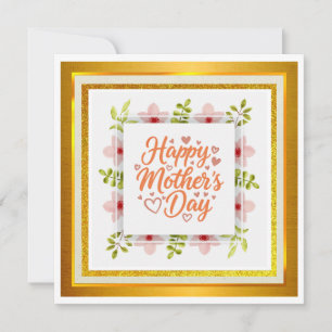 Watercolor Happy Mother’s Day I Elegant Floral Card