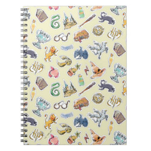 Watercolor Harry Potter Icons Notebook