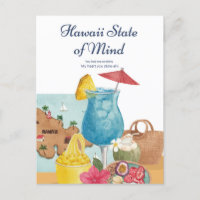 Watercolor Hawaii Aloha My Heart You Stole-ah