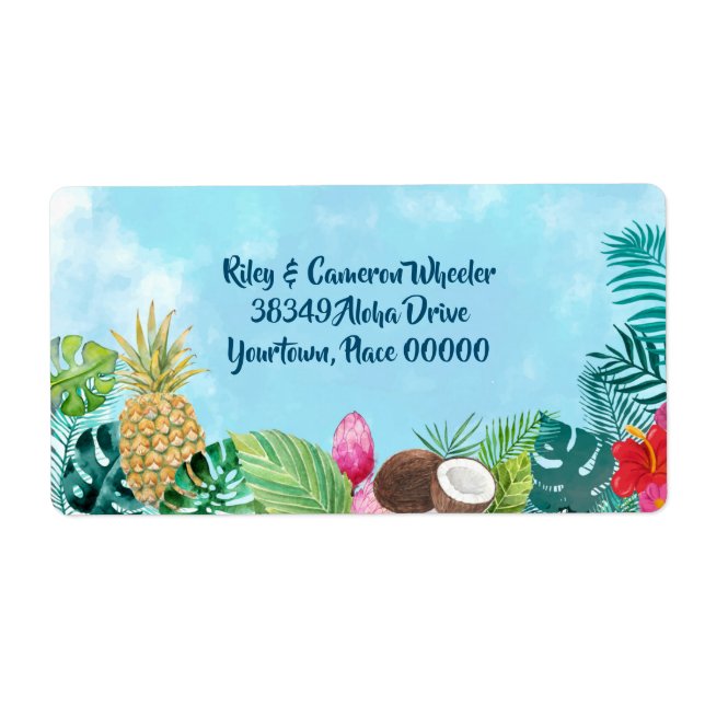 Watercolor Hawaiian Luau (Front)