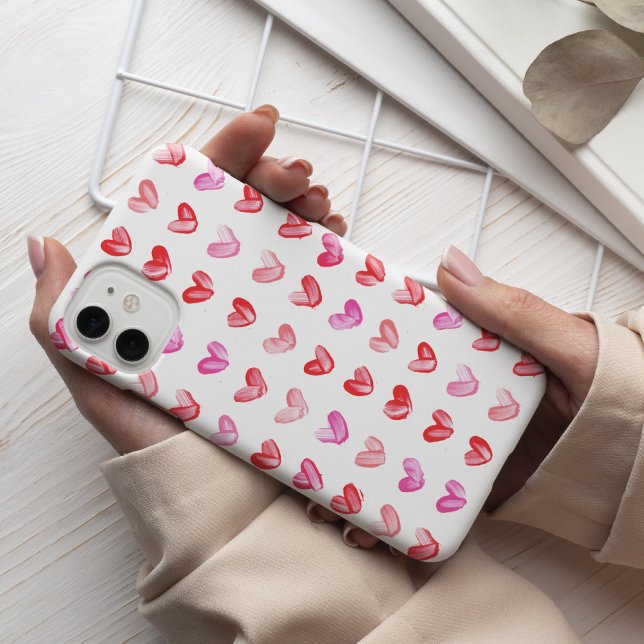 Watercolor Heart Pattern Case-Mate iPhone Case (Creator Uploaded)