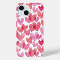 Watercolor Heart Pattern