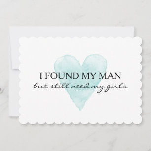 Watercolor heart Will you be my bridesmaid cards