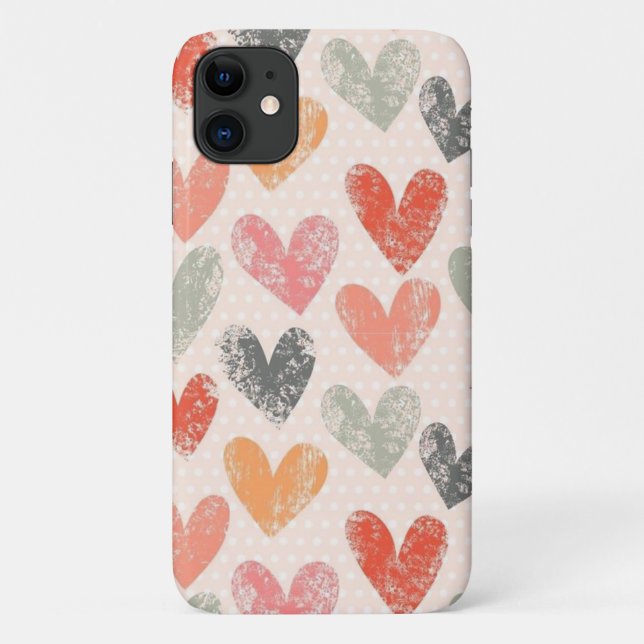 Watercolor HEARTS           Case-Mate iPhone Case (Back)