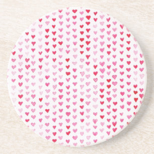 Watercolor Hearts Coaster