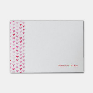 Watercolor Hearts Post-it Notes