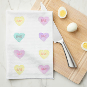 Watercolor Heartz BAE Kitchen Towel