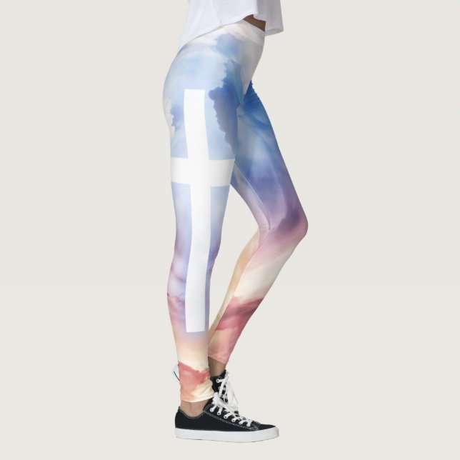 Watercolor Heaven Leggings (Right)