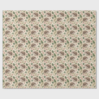 Watercolor Hedgehog Wrapping Paper
