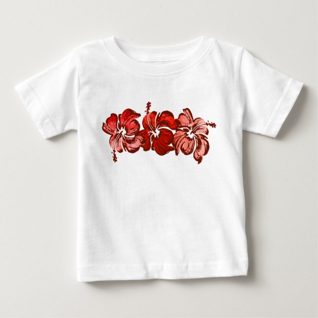 Watercolor Hibiscus Infants Tee (Front)