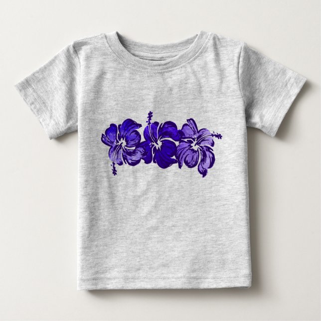Watercolor Hibiscus Toddlers Tee (Front)