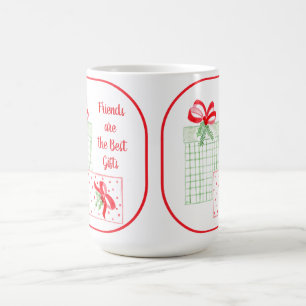 Watercolor Holiday Friends are the Best Gifts Coffee Mug