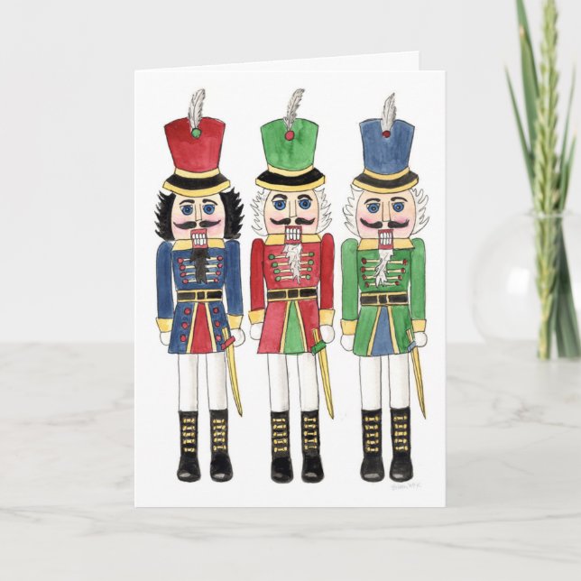 Watercolor Holiday Nutcrackers (Front)