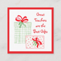 Watercolor Holiday Teachers Best Gifts