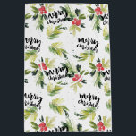 Watercolor Holly and Winter Greenery Christmas Medium Gift Bag<br><div class="desc">Bring festive cheer to your gift-giving with this elegant Christmas gift bag, adorned with a watercolor pattern of holly and winter greenery. The charming "Merry Christmas" message in graceful brush calligraphy adds a personal touch, making it a perfect way to present your holiday gifts. This versatile gift bag is ideal...</div>