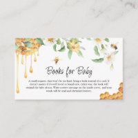 Watercolor HoneyBee Baby Shower Books for Baby