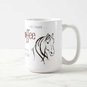 Watercolor Horse Lover  Coffee Mug