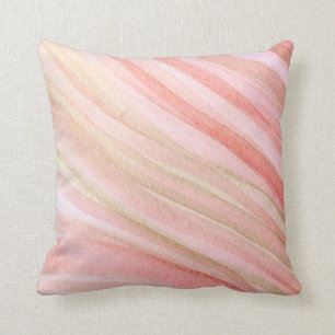 Watercolor Hot Air Balloons, Coral Cushion