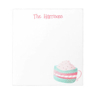 Watercolor Hot Chocolate Christmas Notepad
