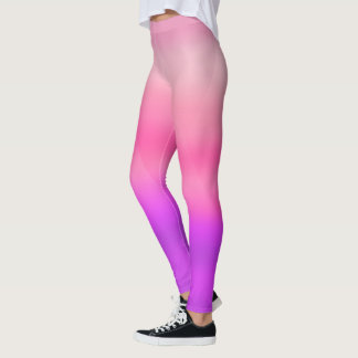 Watercolor Hot Pink Modern  Leggings