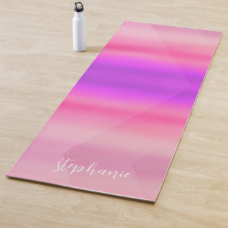 Watercolor Hot Pink Modern Yoga Mat