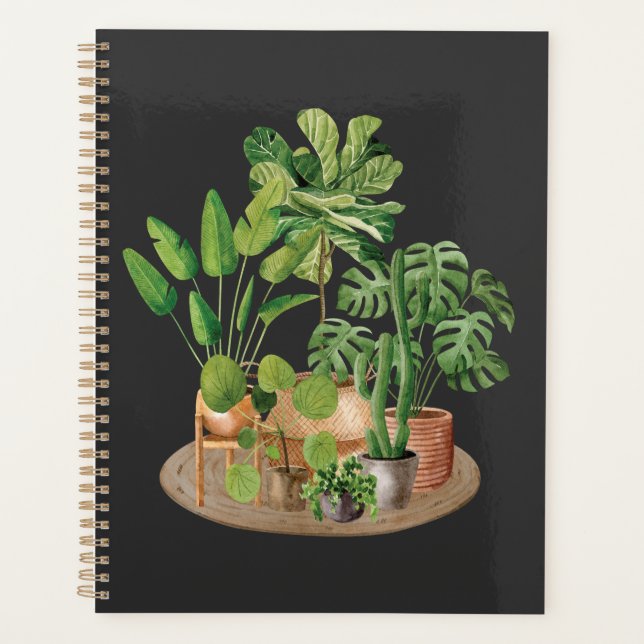 Watercolor Houseplants  Planner (Front)