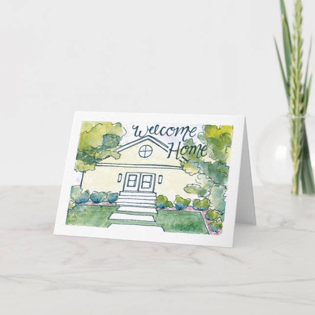 Watercolor Housewarming Card (Front)