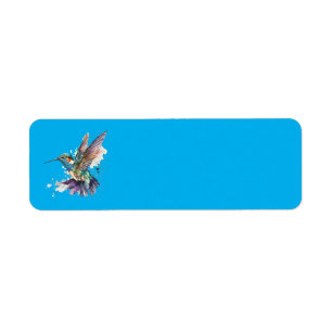 Watercolor Hummingbird Address Labels