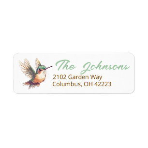Watercolor Hummingbird Nature