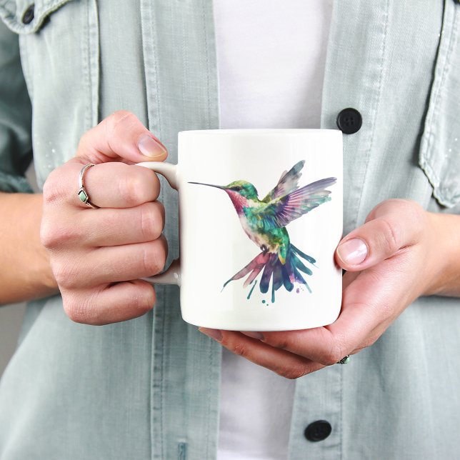 Watercolor Hummingbird Sublimation for Bird Lover Coffee Mug (Creator Uploaded)