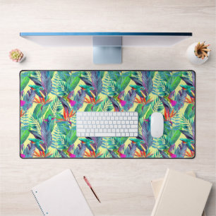 Watercolor Hummingbirds Desk Mat