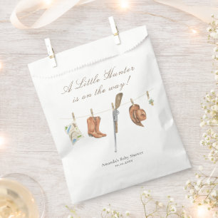 Watercolor Hunter Baby Shower Favour Bags