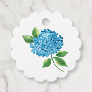 Watercolor Hydrangea Favour Tags