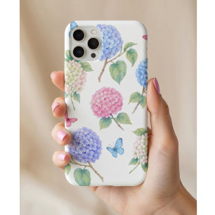 Watercolor Hydrangea Floral  Case-Mate iPhone Case