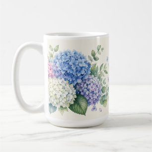 Watercolor Hydrangea Garden Coffee Mug