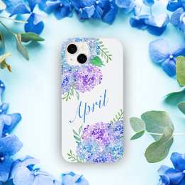 Watercolor Hydrangeas Chic Floral  Case-Mate iPhone 14 Plus Case