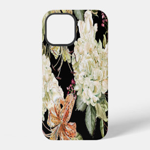 Watercolor Hydrangeas Lilies: Floral Pattern iPhone 12 Case