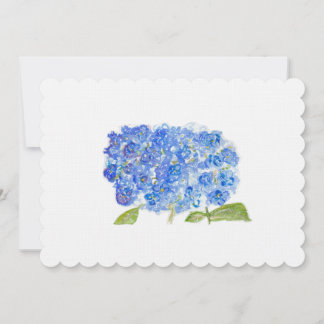 Watercolor Hydrangeas Thank You Card