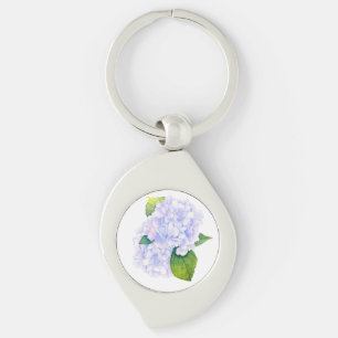 Watercolor Hydrangias Key Ring