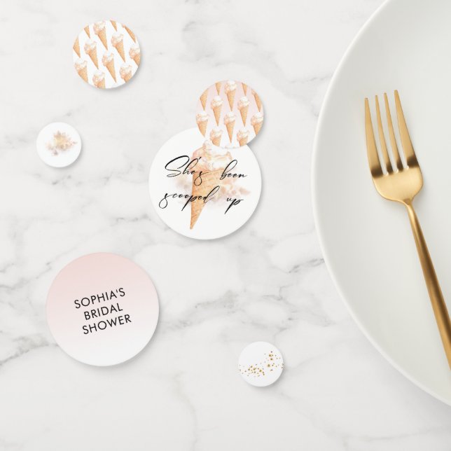 Watercolor Ice Cream Bridal Shower   Confetti (Group)