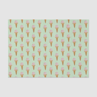 Watercolor Ice Cream Tissue Paper (mint green)