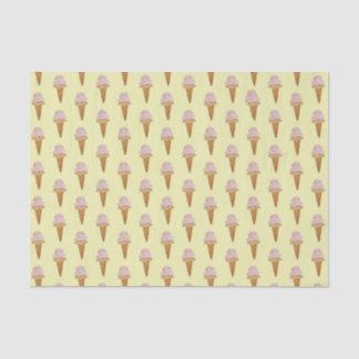 Watercolor Ice Cream Tissue Paper (yellow)