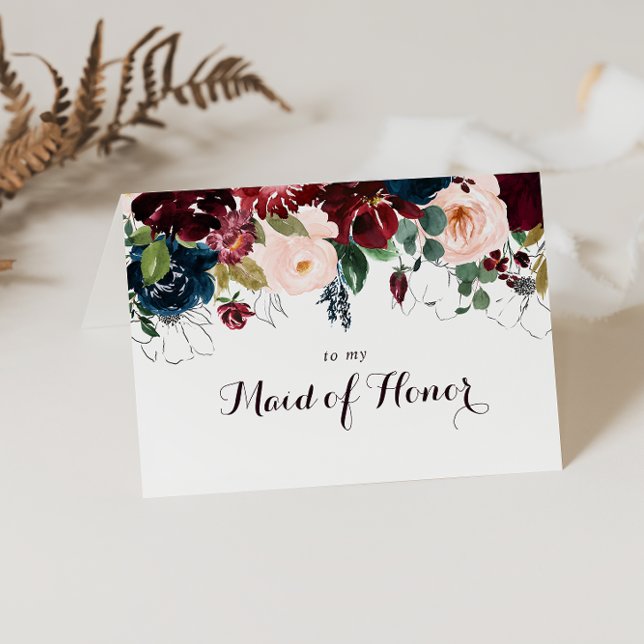 Watercolor Illustrated Fall Bridal Party Thank You (Creator Uploaded)