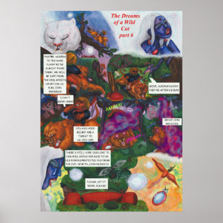 Watercolor Illustration Comic Short story fantasy  Poster