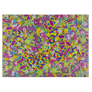 Watercolor Illustration, Flip Flop Pattern Cutting Board