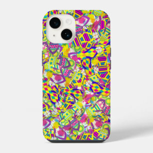 Watercolor Illustration, Flip Flop Pattern iPhone 14 Case