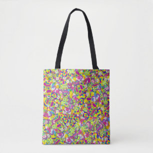 Watercolor Illustration, Flip Flop Pattern Tote Bag