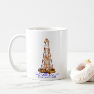 Watercolor Illustration Gasparilla Island Light Coffee Mug