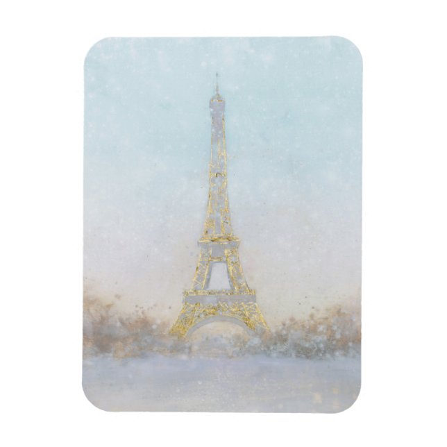 Watercolor | Image of Eiffel Towe Magnet (Vertical)