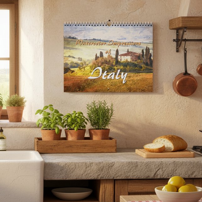 Watercolor Impressions Of Italy Calendar (Creator Uploaded)